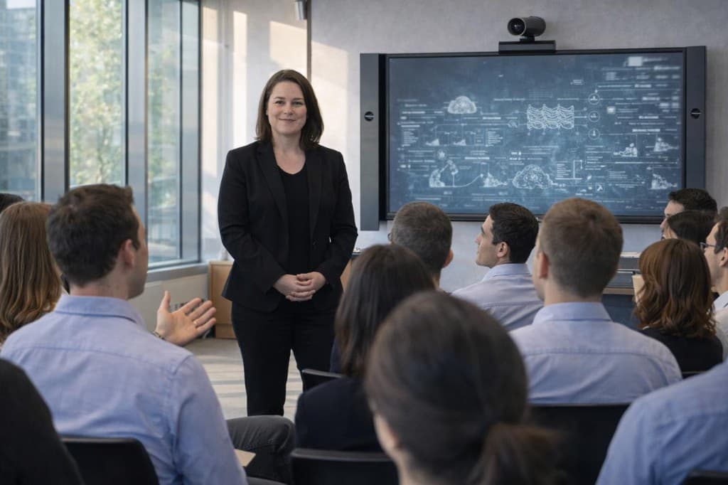 Laure Olivié formant des pros du bâtiment à l'IA — salle de formation ; étude de cas FFB, filière étanchéité et CSFE