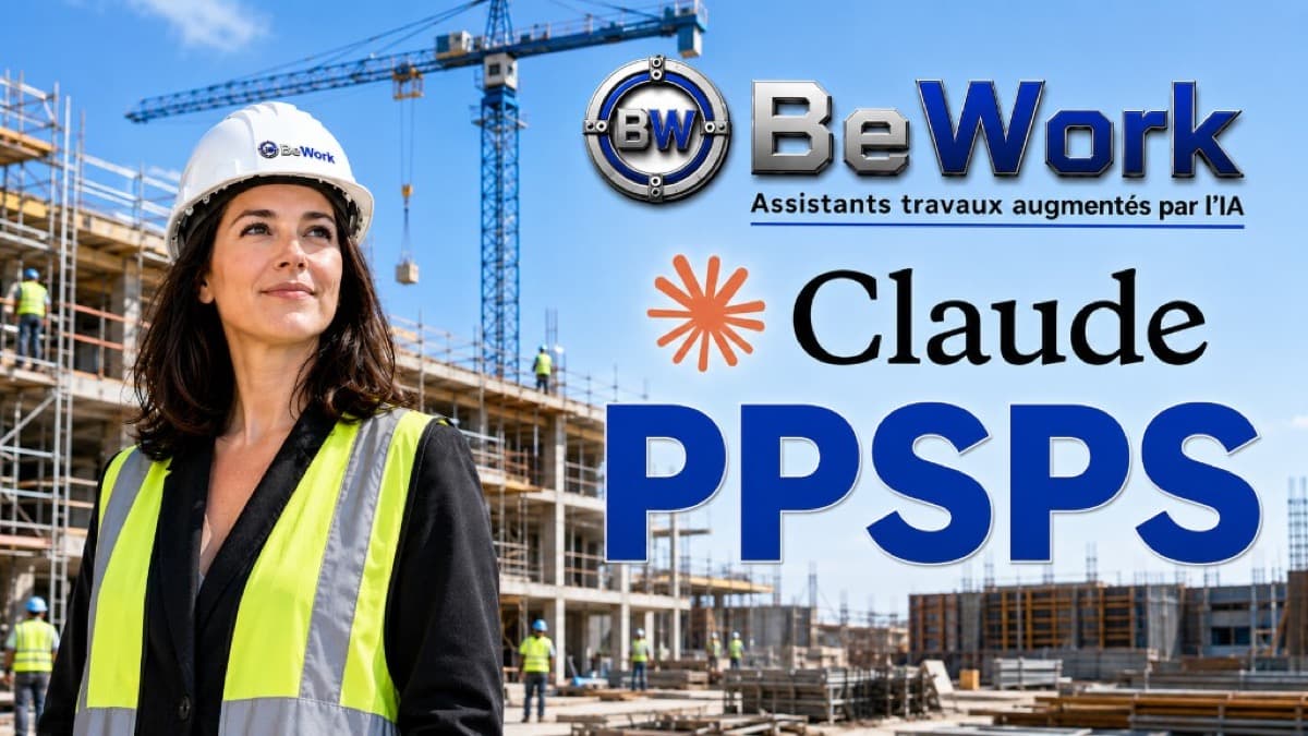 Formatrice casque et gilet sur chantier — tuto skill Claude PPSPS formation IA Île-de-France