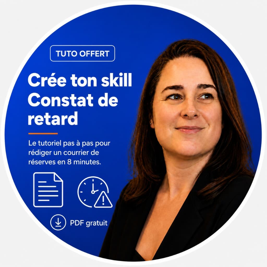 Tuto : créer un skill Claude « constat de retard » pour le BTP