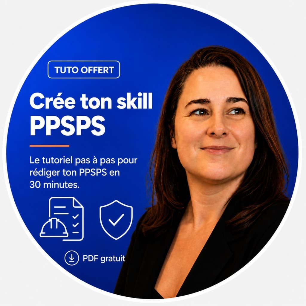 Tuto skill PPSPS BTP — plan de prévention en 30 min, Laure Olivié formatrice IA