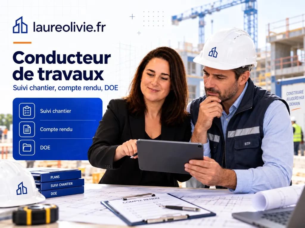 Conducteur de travaux — suivi chantier, CR et DOE Formation conducteur de travaux : suivi chantier, compte rendu et DOE avec l’IA