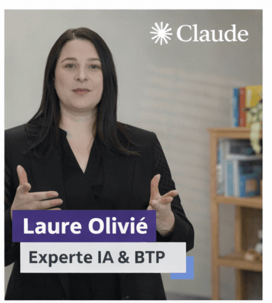 Laure Olivié, formatrice experte en intelligence artificielle appliquée au BTP et aux travaux publics