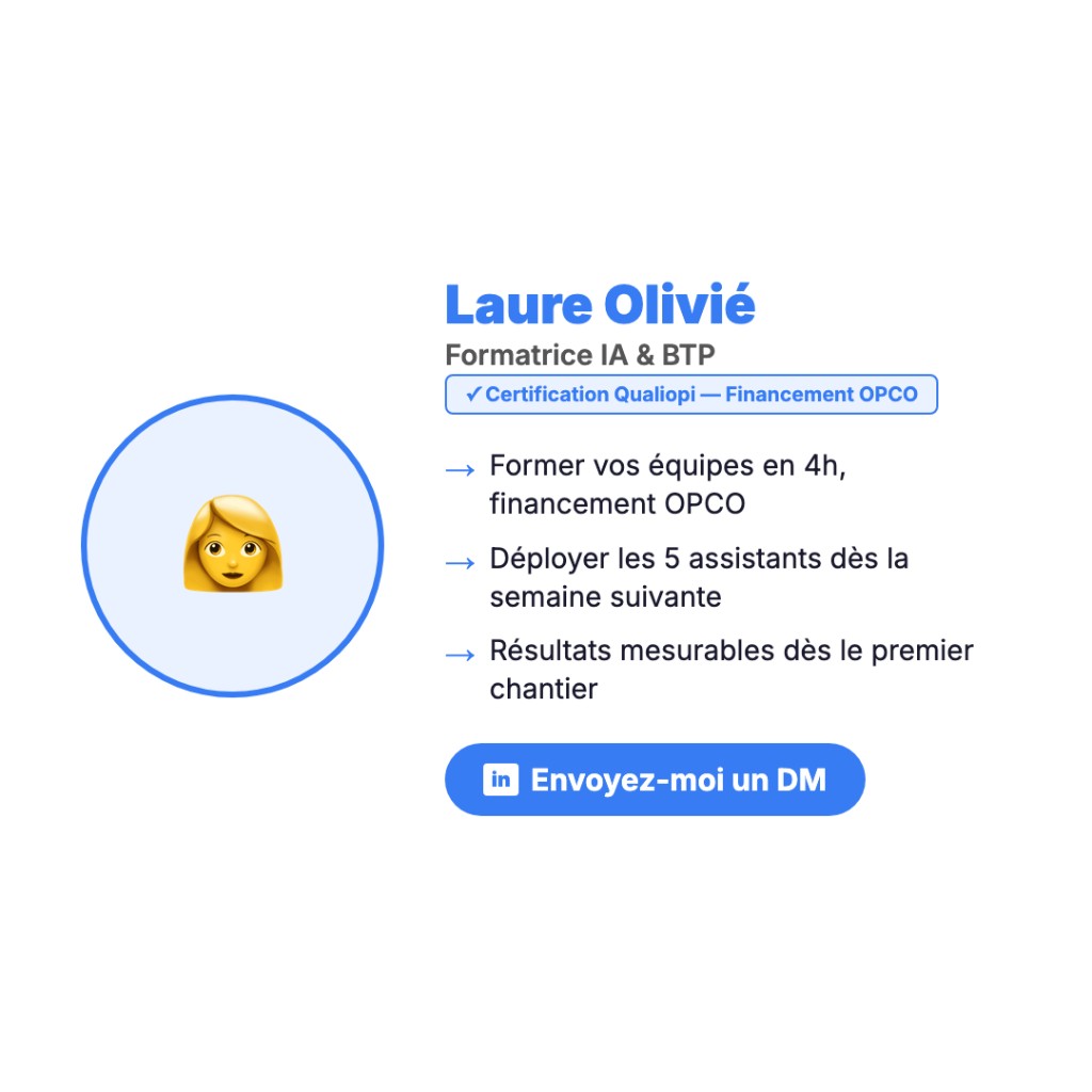 Bénéfices IA BTP en chiffres : heures gagnées, précision devis, dossiers appels d’offres — ChatGPT